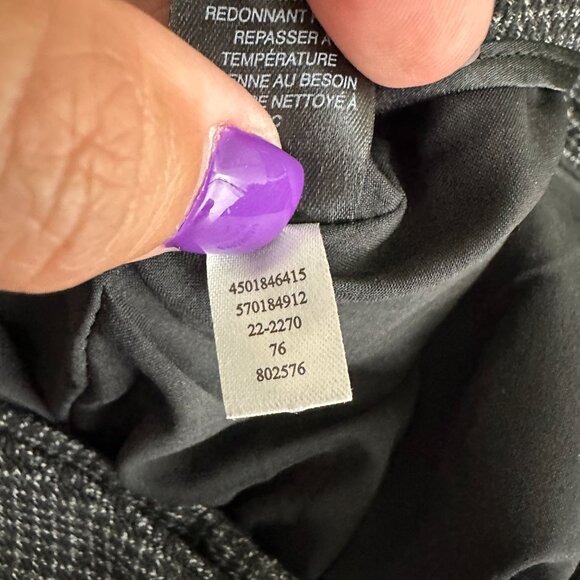 2/$30 White House Black Market The Boot Belted Checkered Trouser Gray 4 #A0746 - Picture 6 of 8